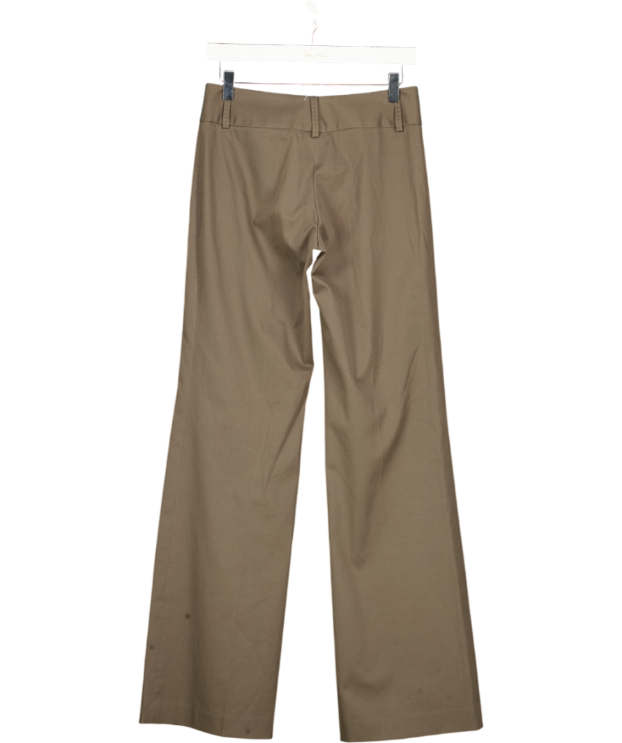 ELLIE TAHARI Brown Wide Leg Trousers UK 10