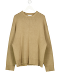 WEEKDAY Brown Oversize Cotton Sweater UK L