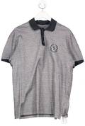 Billionaire Grey Cotton Polo T-shirt UK L/XL