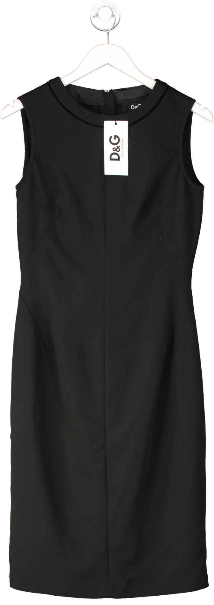 Dolce and Gabbana Black Pencil Dress UK 12