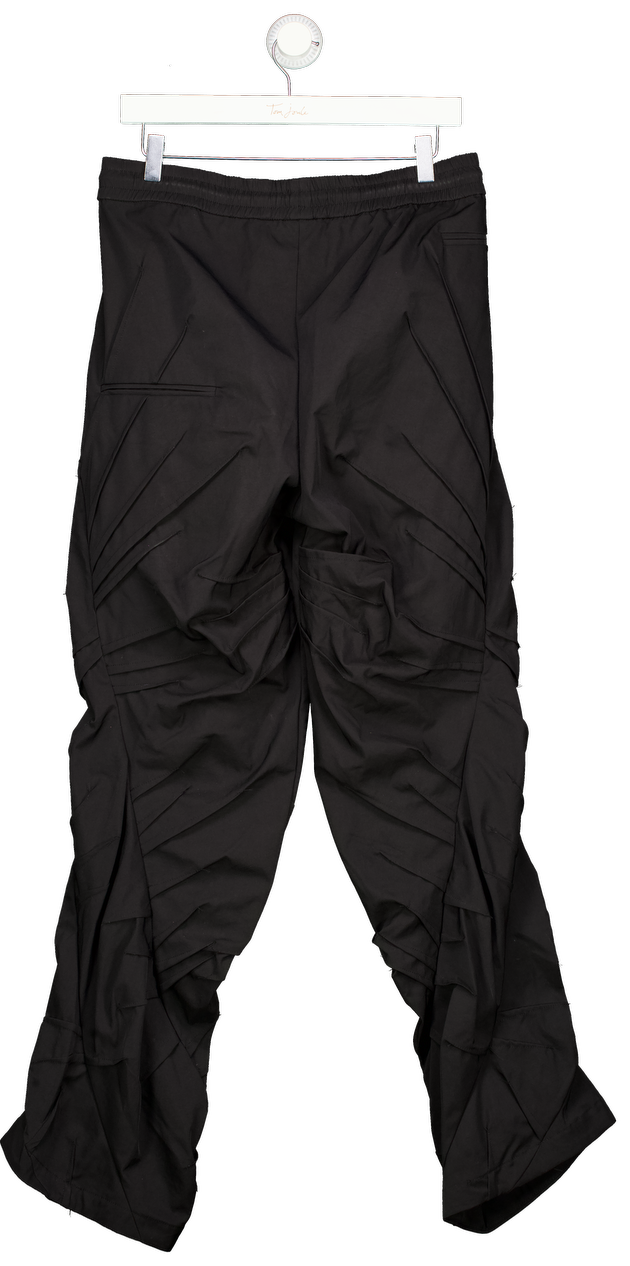 Made Extreme Black Ruched Detail Elasticated Cargo Trouser UK XL