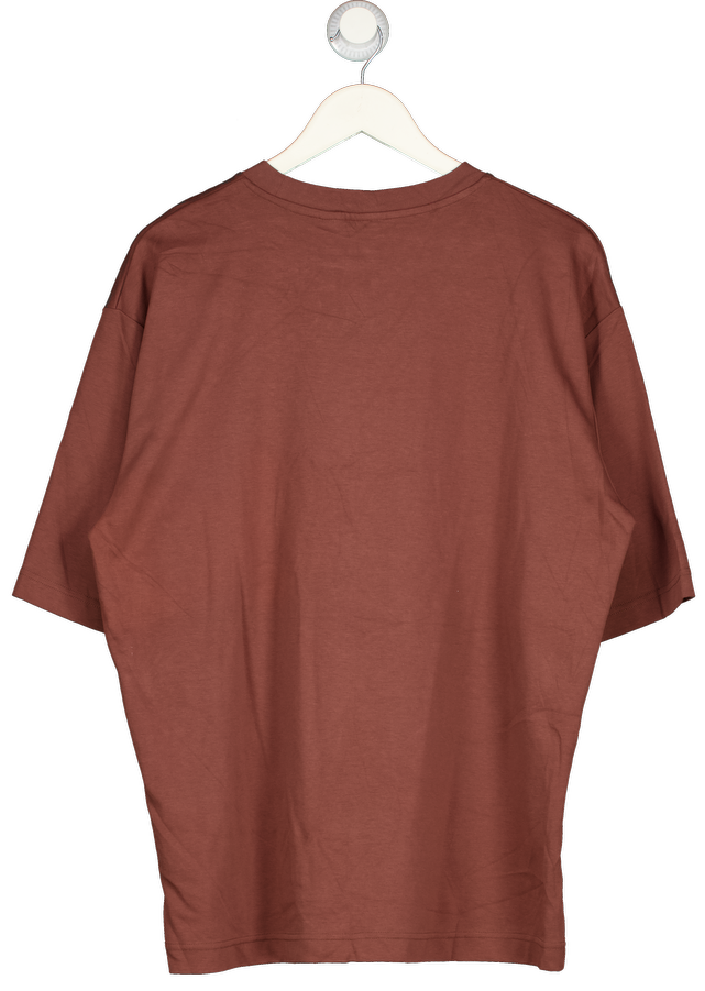 Uniqlo Brown Crewneck Oversized T-shirt UK L
