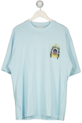CasaBlanca Blue Graphic Cotton L'arche Tennis Club T-shirt UK L