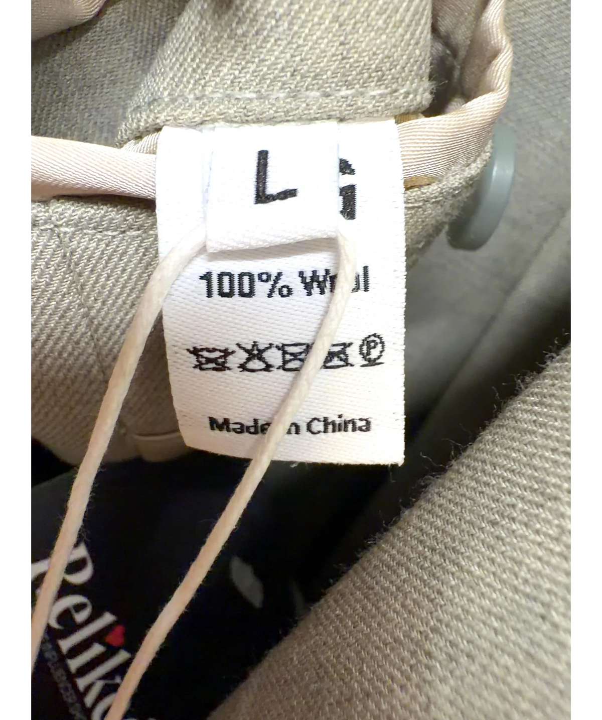 *SVG Grey Colour, size UK L — care label