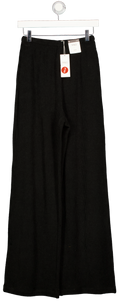 M&S Black Knitted Flared Trousers UK 6