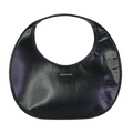 Anine Bing Black Shine Leather Mini Luna Bag