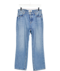 PAIGE Blue Noella High Rise Cropped Straight Leg Jeans W27