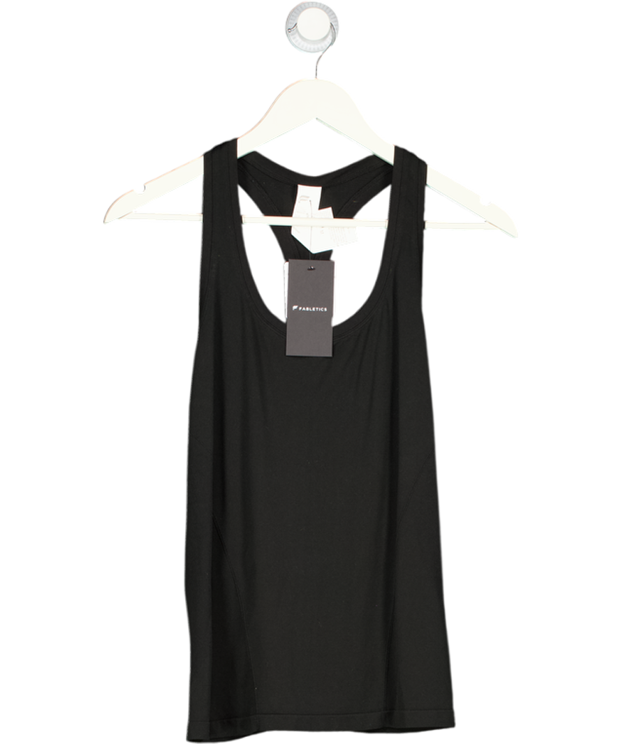 FABLETICS Black Racer Back Vest Top UK M