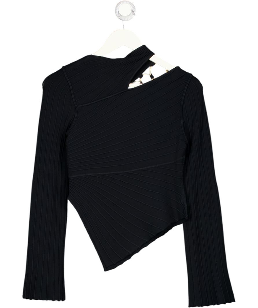 Cult Gaia Black Ekko Knit Top UK S