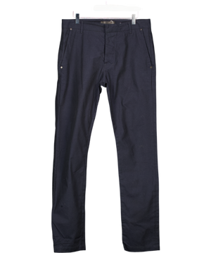 J BRAND Navy Blue Slim Fit Chino Trousers W31