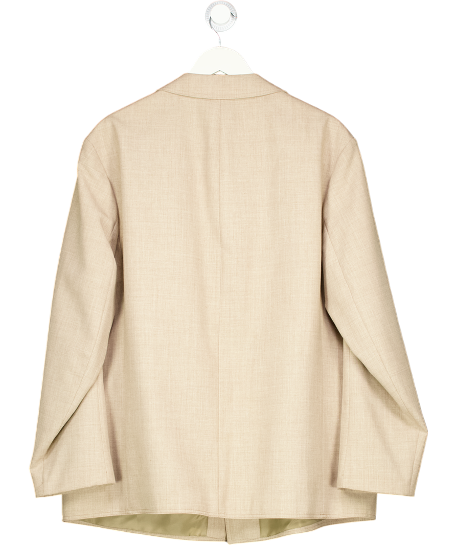 Brown Single Breasted Oversized Blazer UK S/M