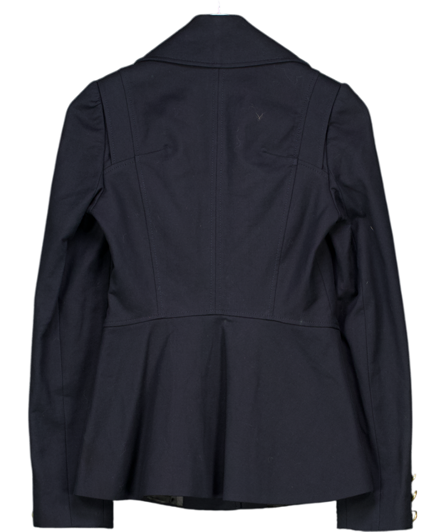 REISS Blue Fitted Blazer UK XS