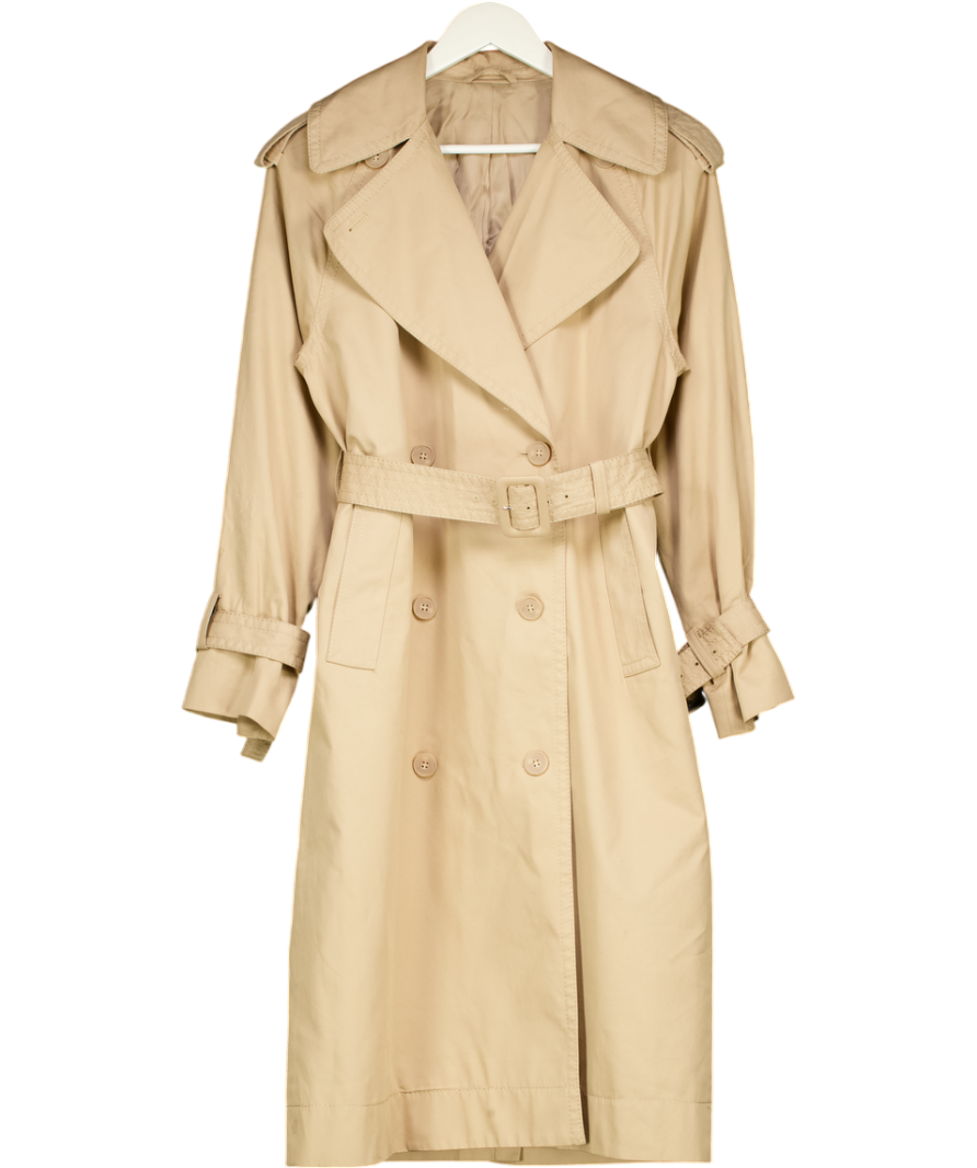 & Other Stories Beige Belted Trench Coat UK XS