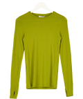 COS Green Cotton Long-sleeved Top UK S