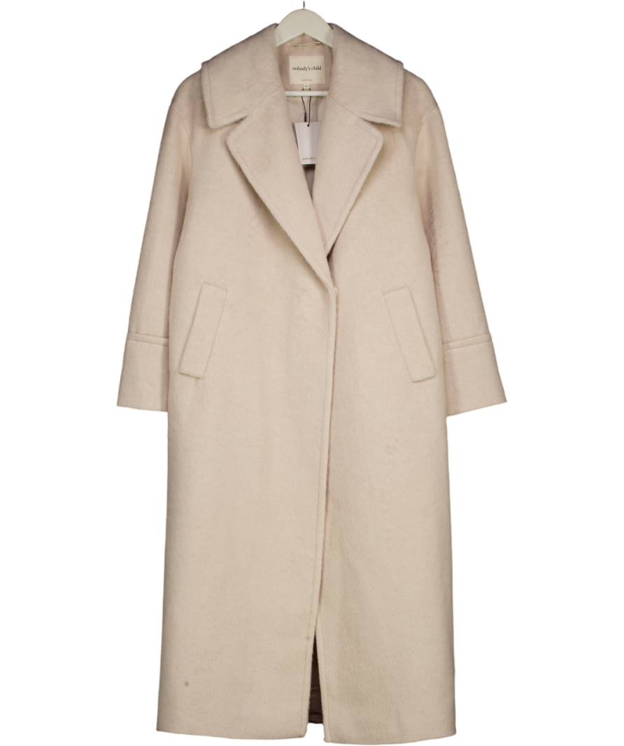 Nobody's Child Cream Relaxed Brushed Coat UK XS
