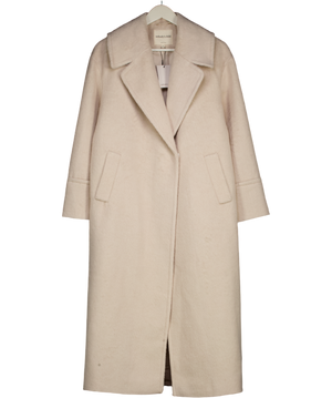 Nobody's Child Cream Relaxed Brushed Coat UK XS
