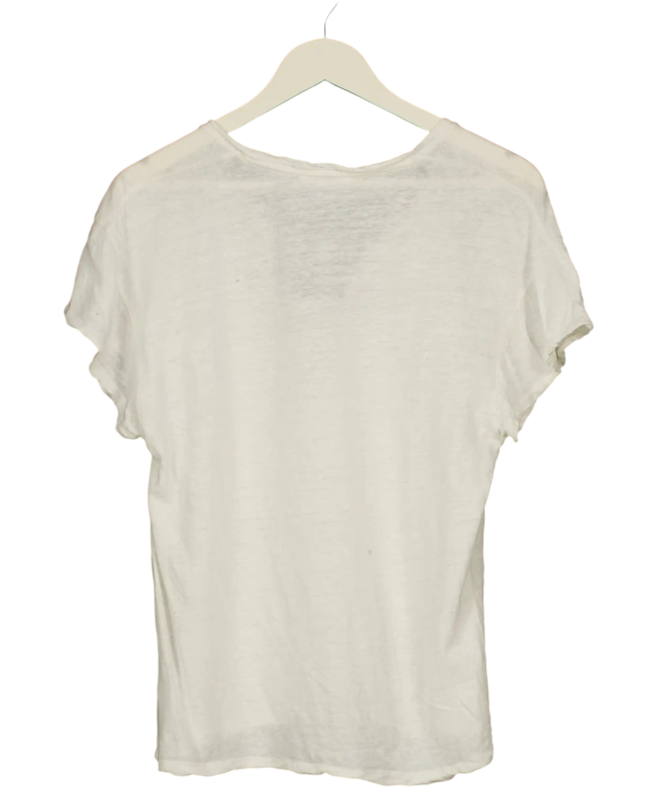 Acsense Studio White V Neck T Shirt UK M