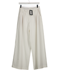 NA-KD White Pleated Wide Leg Trouser UK 8