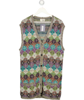 Missoni Multicoloured Sport Cotton Geometric Patterned Knit Vest UK 14
