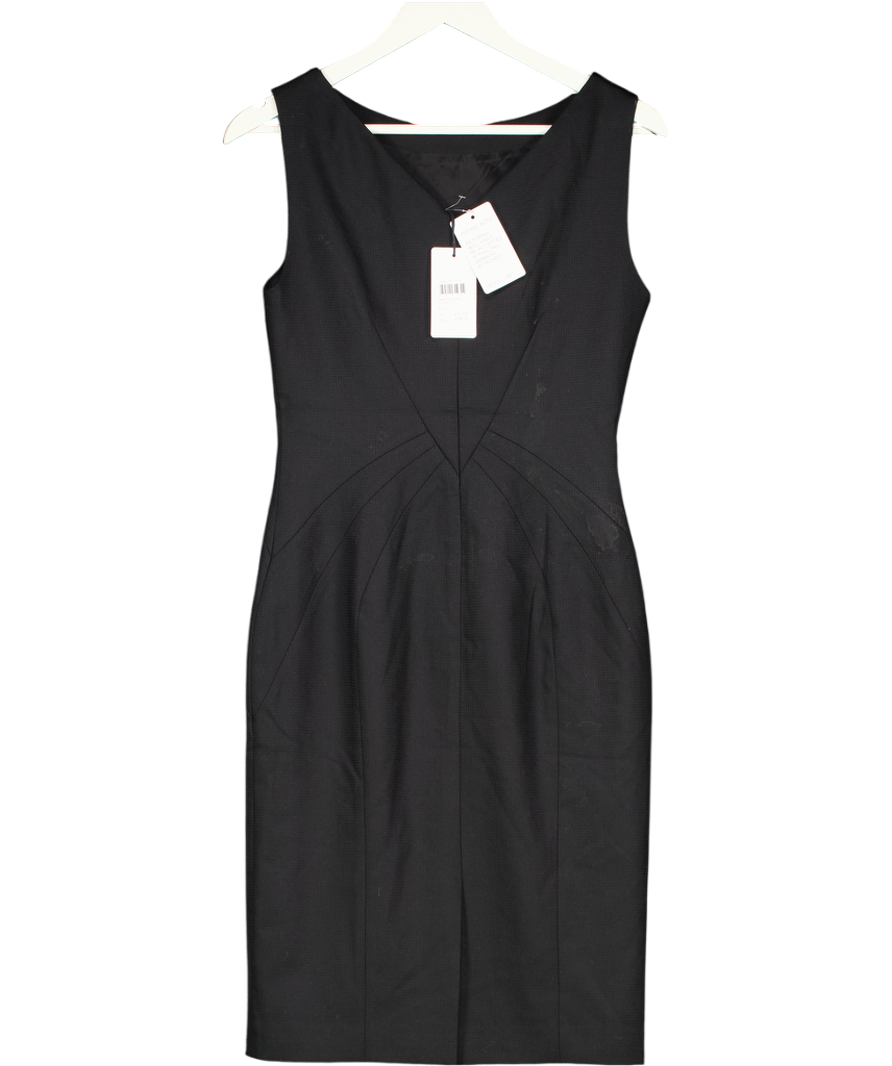 REISS Black Dartmouth Tailored Dress UK 10