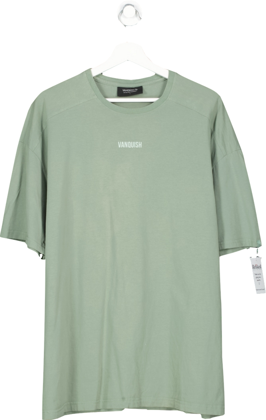 Vanquish Green Essential Oversize T Shirt UK L