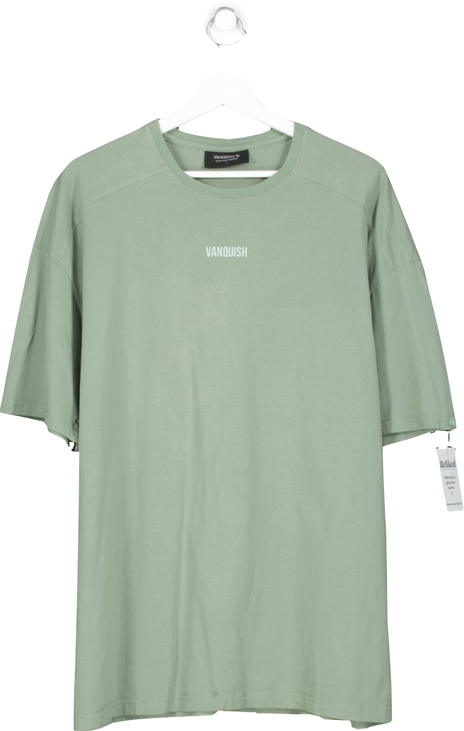 Vanquish Green Essential Oversize T Shirt UK L