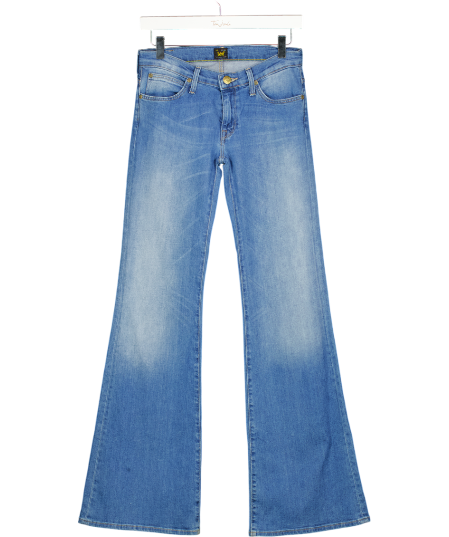 LEE Light Blue Low Rise Flare Jeans L33 W27