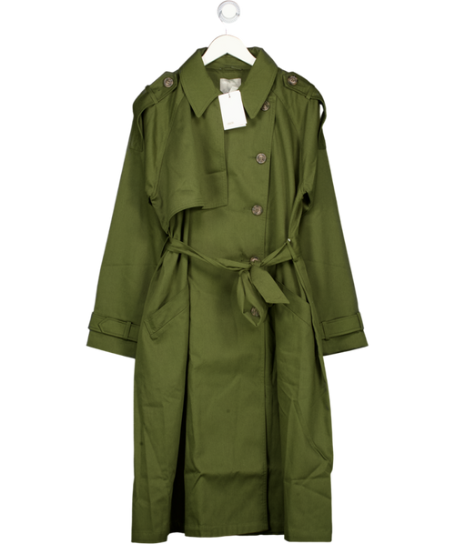 ASOS Olive Green Classic Trench Coat UK 18