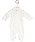 Kissy Kissy White Duck Pond Paddles Yellow Lace Trim 3-6 Months