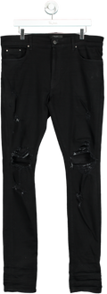 Amiri Black Distressed Skinny Jeans XXS