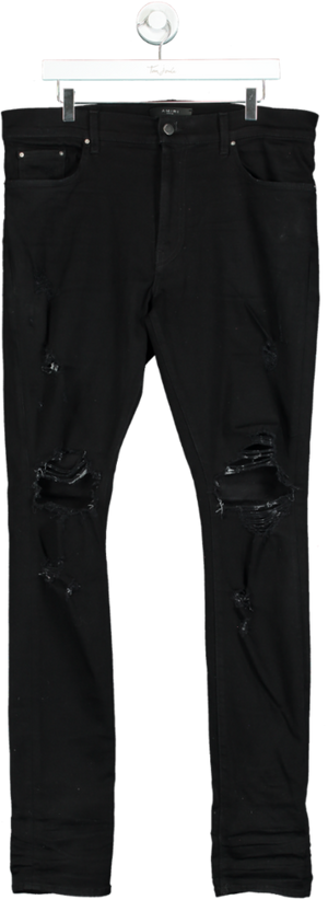 Amiri Black Distressed Skinny Jeans XXS