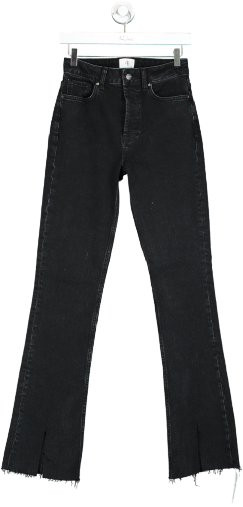 Anine Bing Black High Waist Flared Jeans W24
