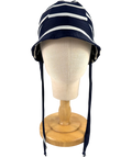 Petit Crabe navy Frey Sun Hat, size 2 Years — front