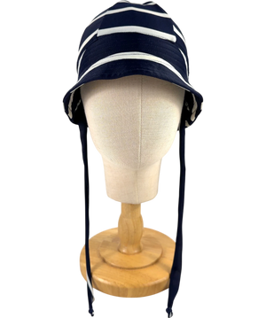 Petit Crabe Frey Sun Hat Blue And White 0 - 2 Years