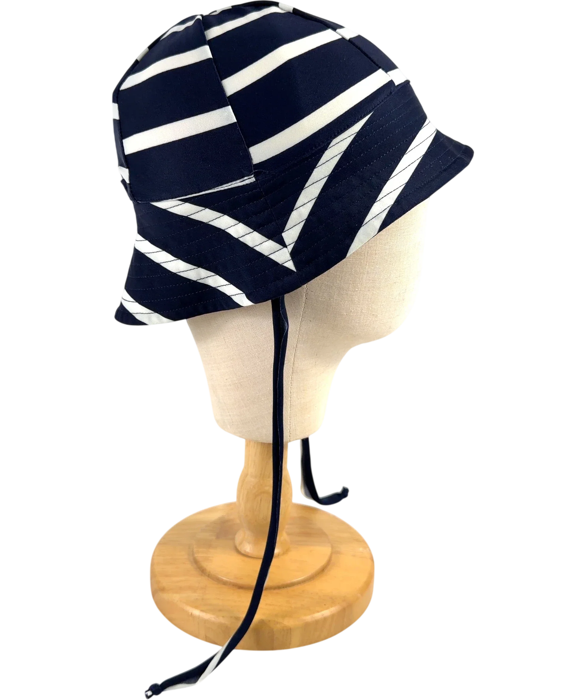 Petit Crabe navy Frey Sun Hat, size 2 Years — back