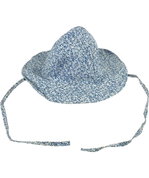 Confiture Blue Floral Children's Sun Hat UK M