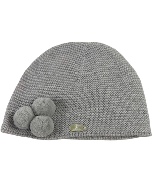 Tartine et Chocolat Grey Pom-Poms Beanie SZ 72  2 Years