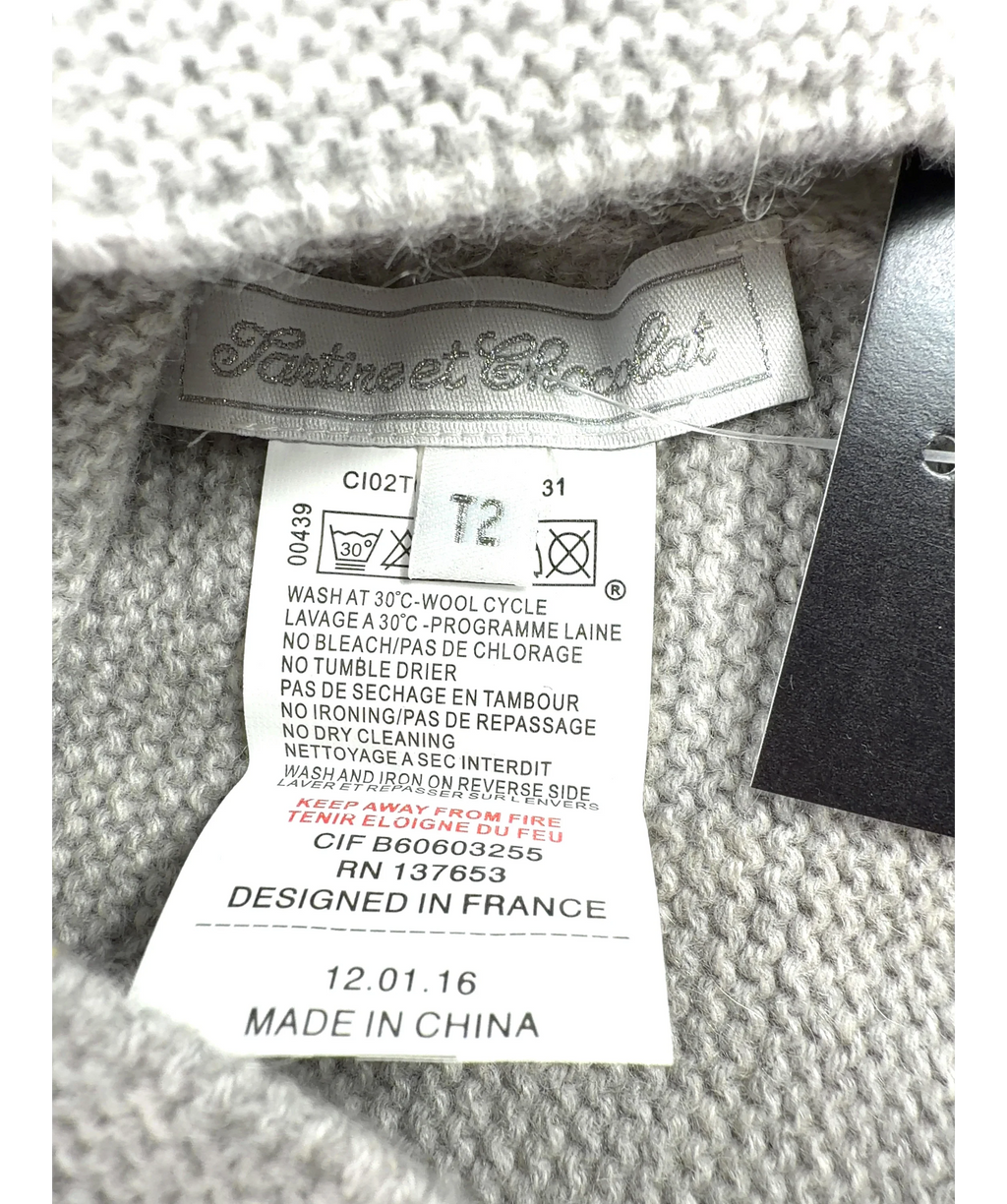 Tartine et Chocolat Grey Colour — care label