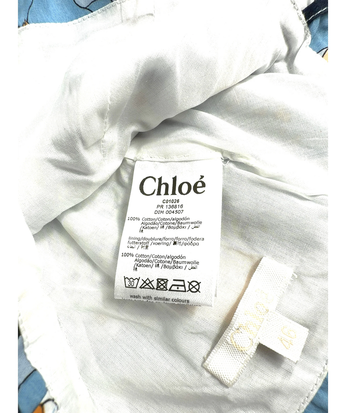 Chloé Blue Colour, size 9-12 Months — detail