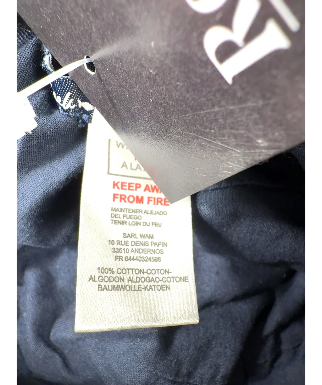 Week-end à la mer Blue bucket hat — label