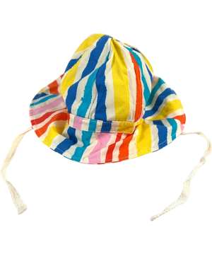 Noe & Zoe Berlin Cotton Baby Bucket Hat White 6-9 Months