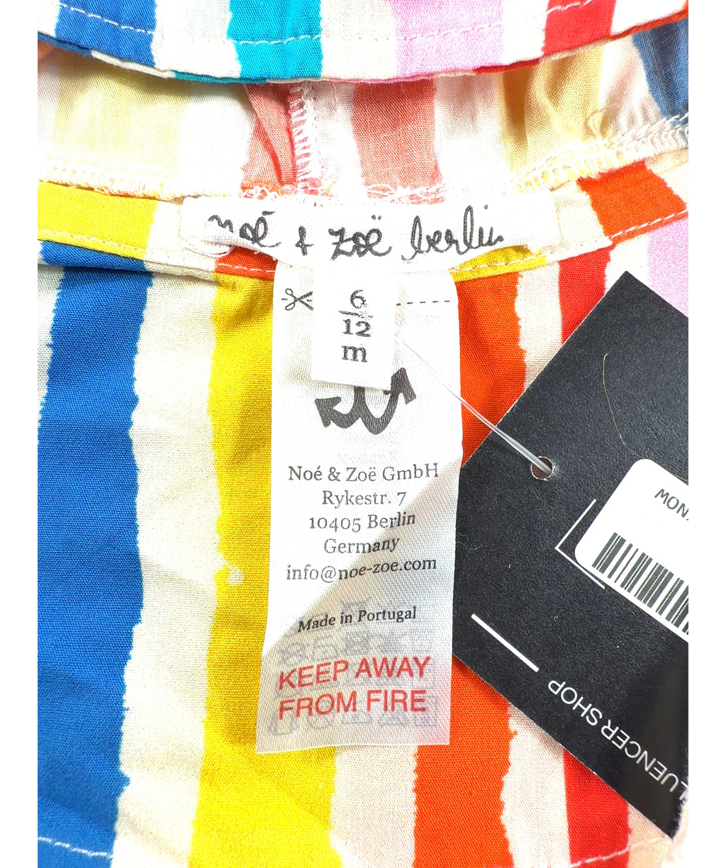 Noe & Zoe Berlin Multicoloured cotton baby bucket hat, size 6-9 Months — detail