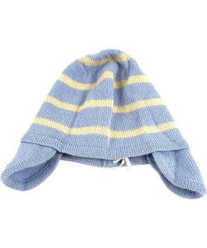 Boutique Enfant Blue And Yellow Striped Hat 6-9 Months