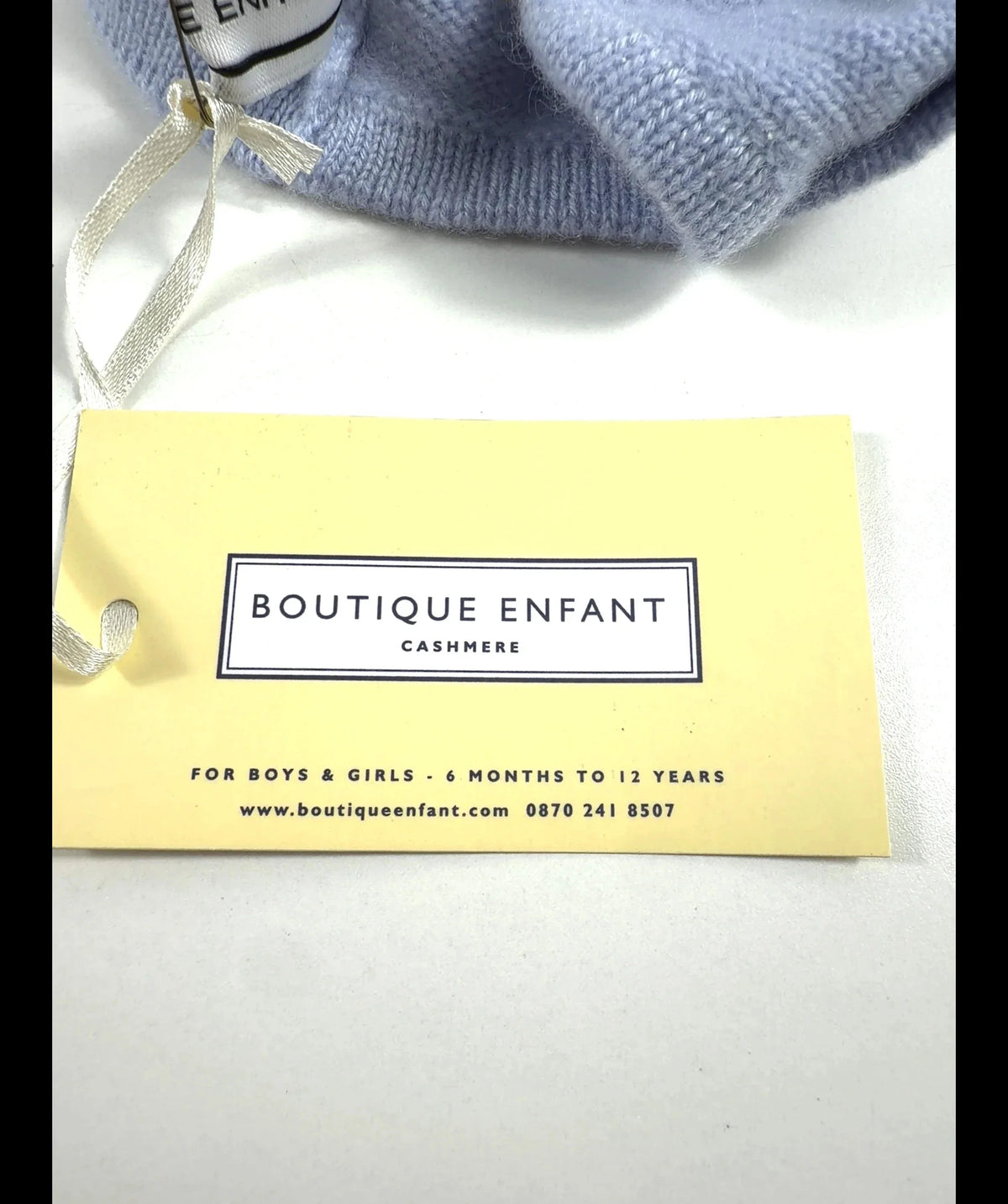 Boutique Enfant Blue Colour, size 6-9 Months — label