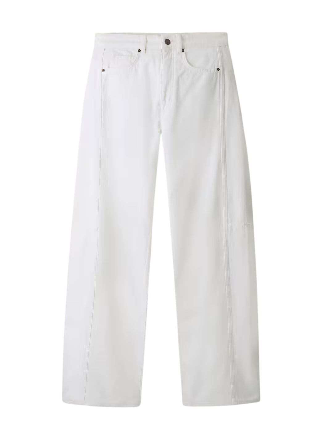 ME + EM White Exaggerated Taper Jean Lightweight Denim W28