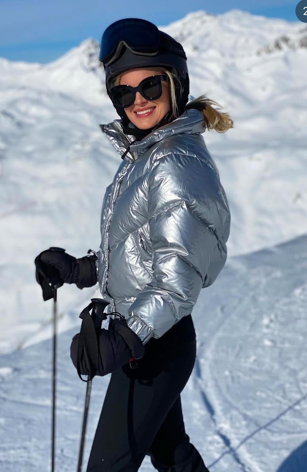 Cordova Metallic Silver Ski Jacket UK S