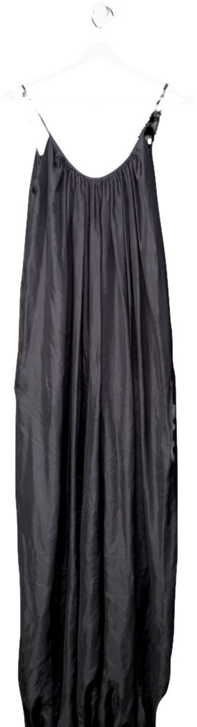 Kalita Black Balloon Silk Jumpsuit One Size