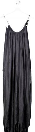 Kalita Black Balloon Silk Jumpsuit One Size