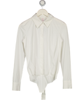 COMMANDO White Classic Button Down Bodysuit UK XS