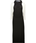 HENNE Black High Neck Backless Maxi Dress UK 8